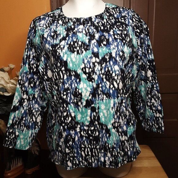 Breckenrigde Women's Button Down Blazer size 3X - Picture 1 of 12